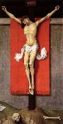 WEYDEN, Rogier van der Crucifixion Diptych oil on canvas